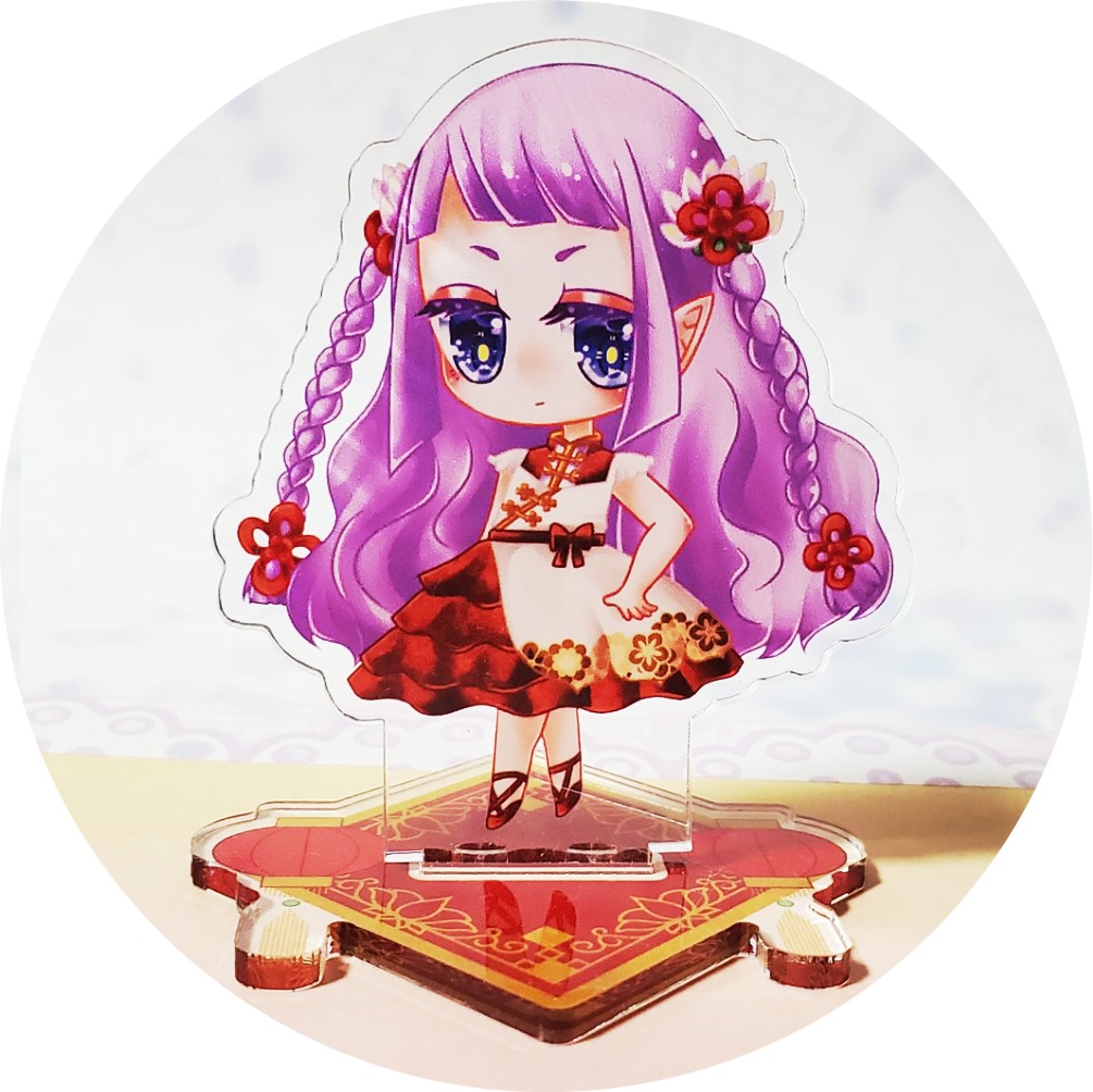 チャイナ双子アクスタ（紫）