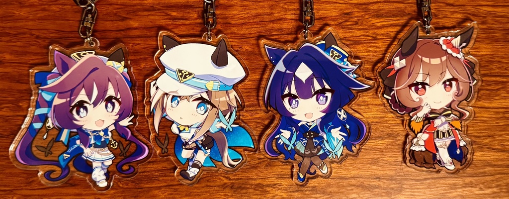 【C106】3姉妹&ジェンティルドンナ、アクリルキーホルダー