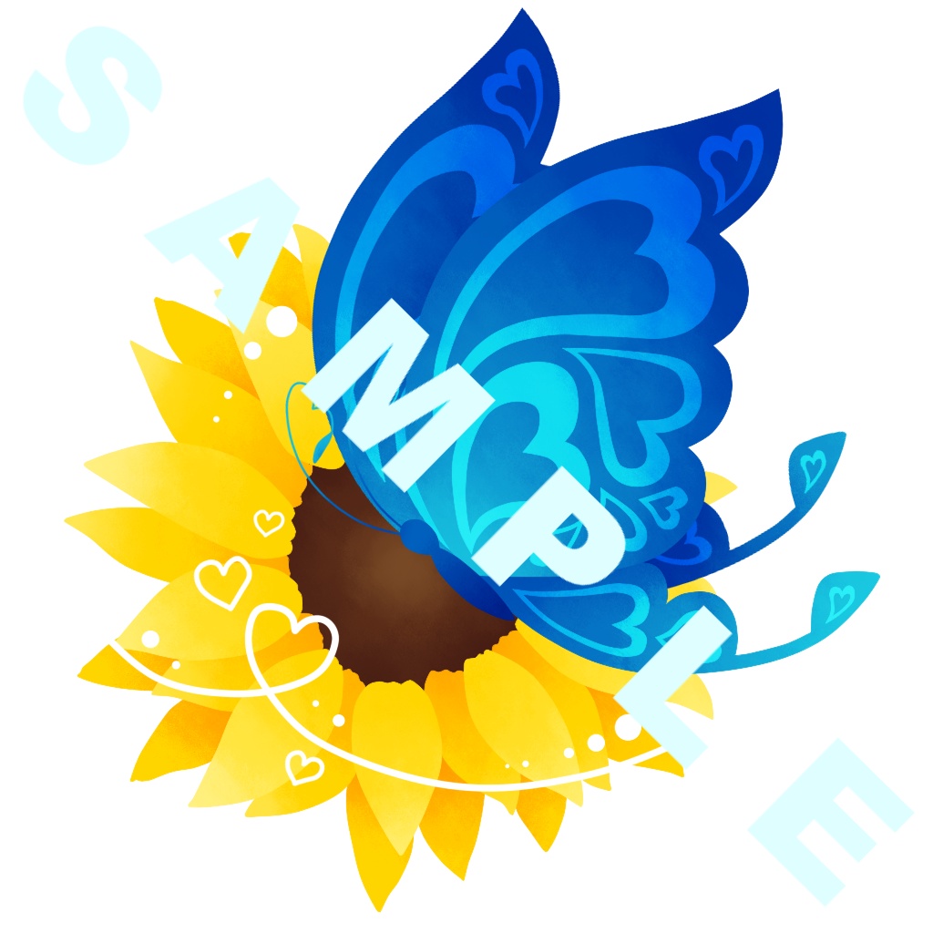 【ウクライナ支援】 Метелик~蝶~ オーロラアクリルキーホルダー