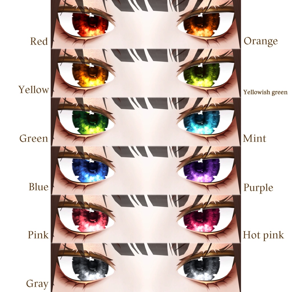 【7 Avatars】Daily Eye Texture