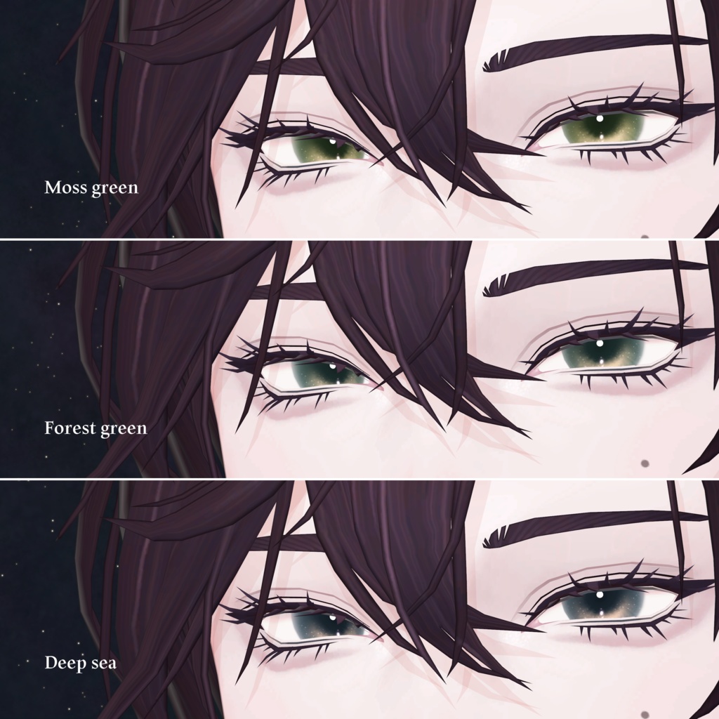 【15アバター対応】 Crecent drop Eye texture