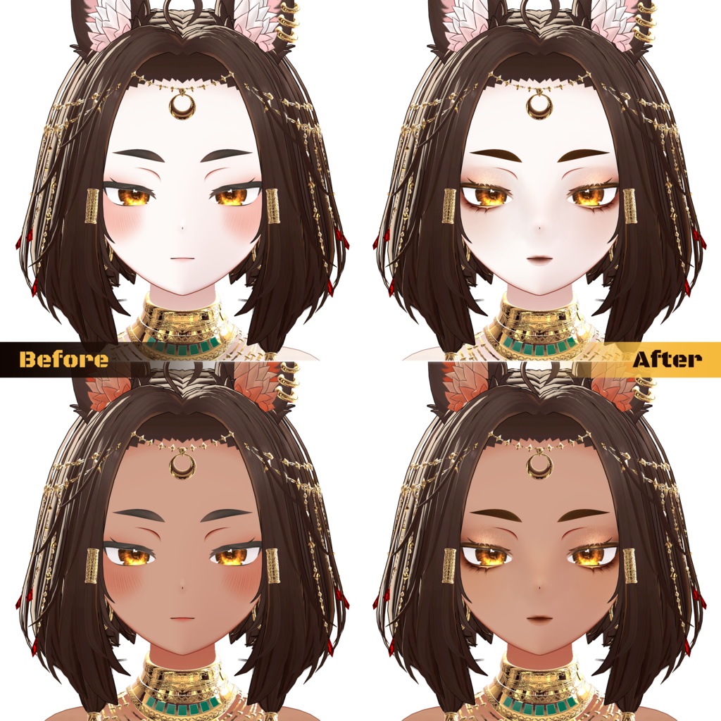 【Kisha】Sphinx Make up & Daily Eye Texture