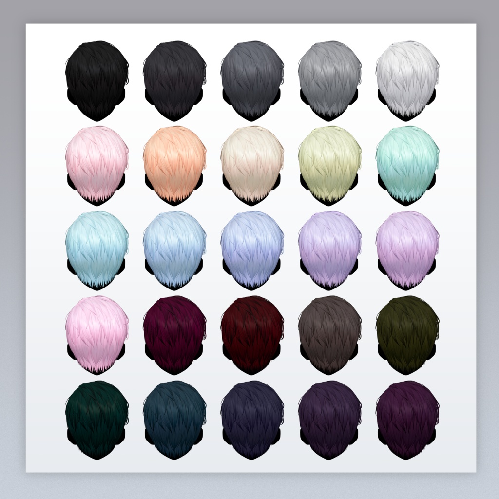 【3 avatars】Wilt Pomade Hair