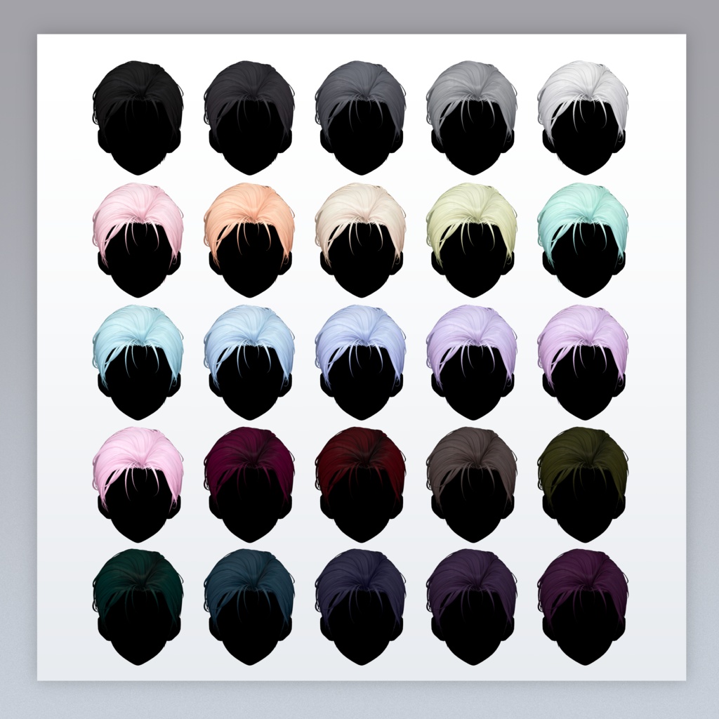 【3 avatars】Wilt Pomade Hair