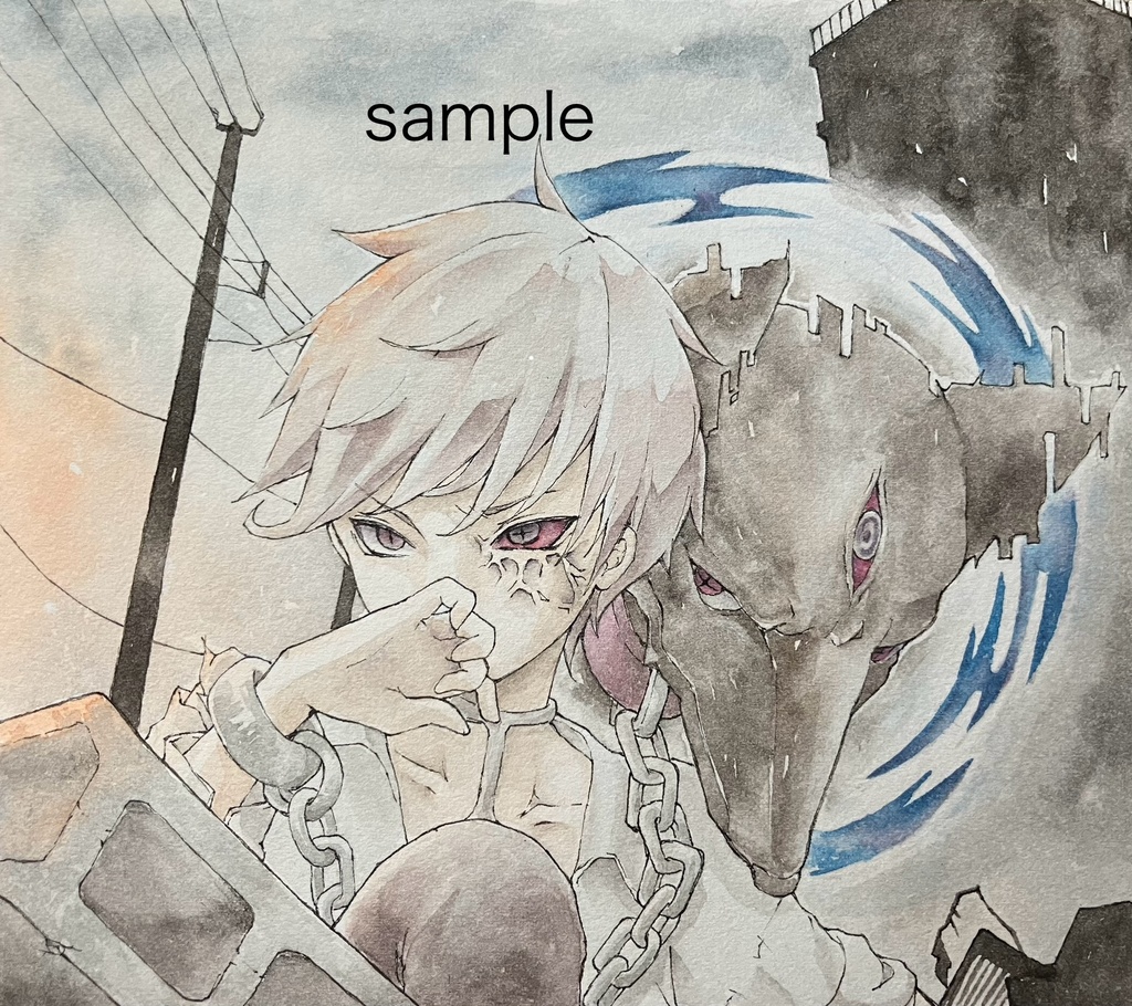 【たたかう】手描きイラスト