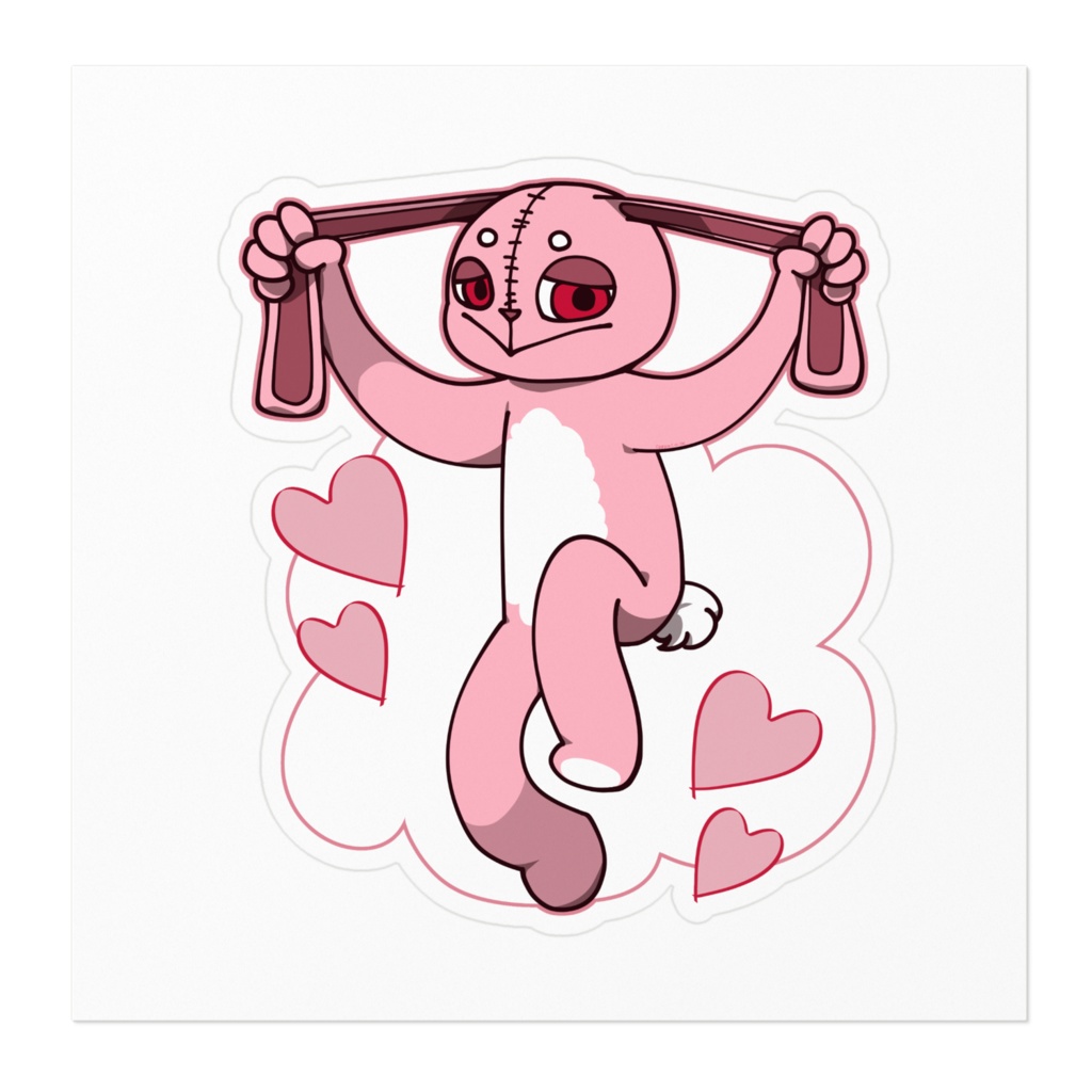 ひっぱりうさぎちゃん ステッカー