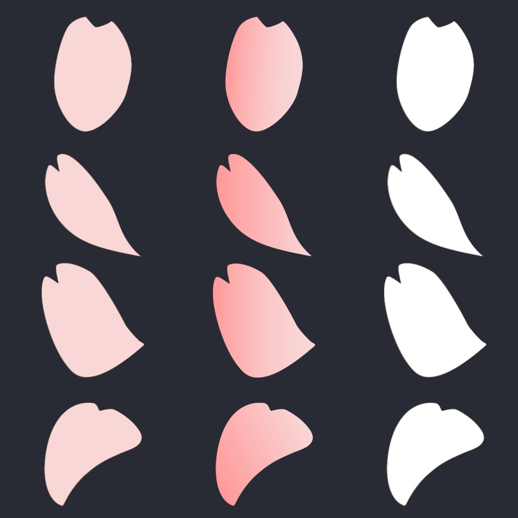 Sakura Petals Collection|桜の花びら素材 12枚(Free)