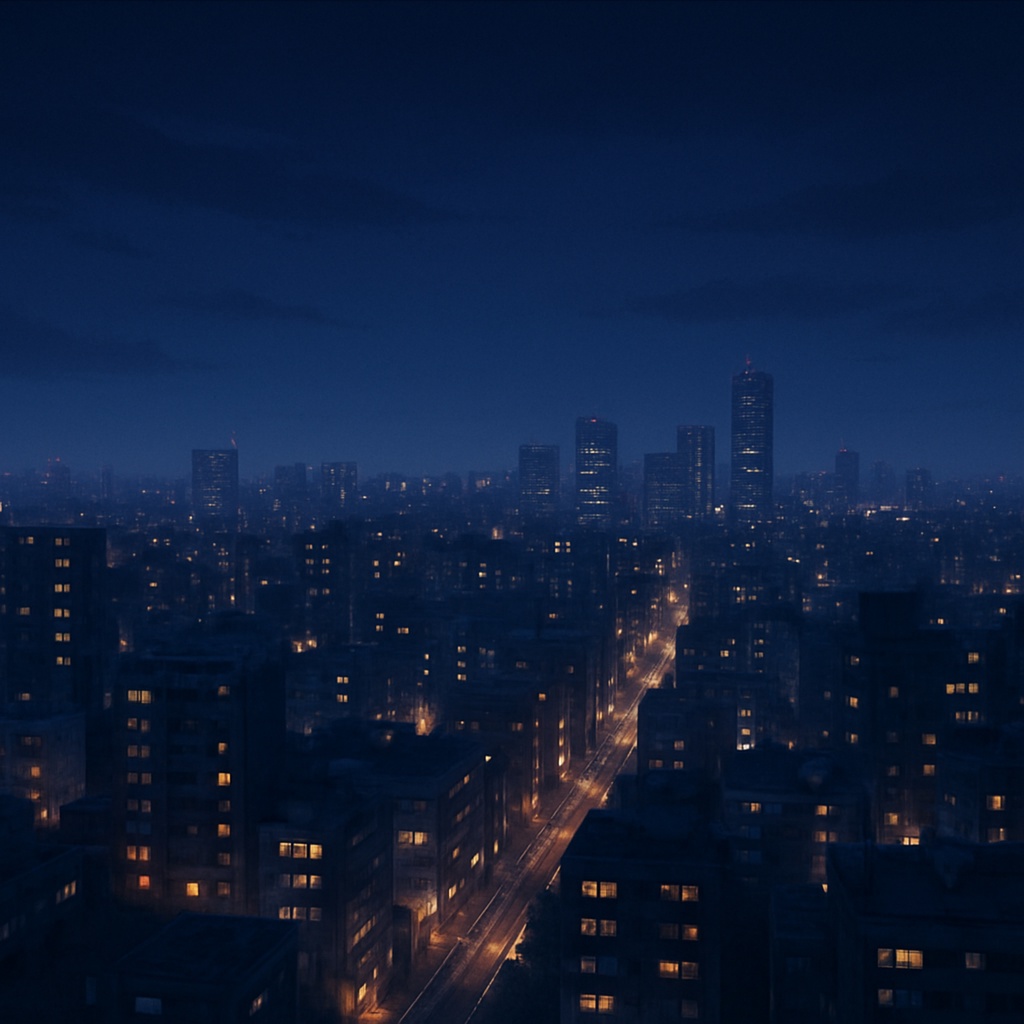 【著作権フリーBGM】Nightscape｜都市の夜景を描く、穏やかでスタイリッシュなエレクトロニカ(ループ対応)