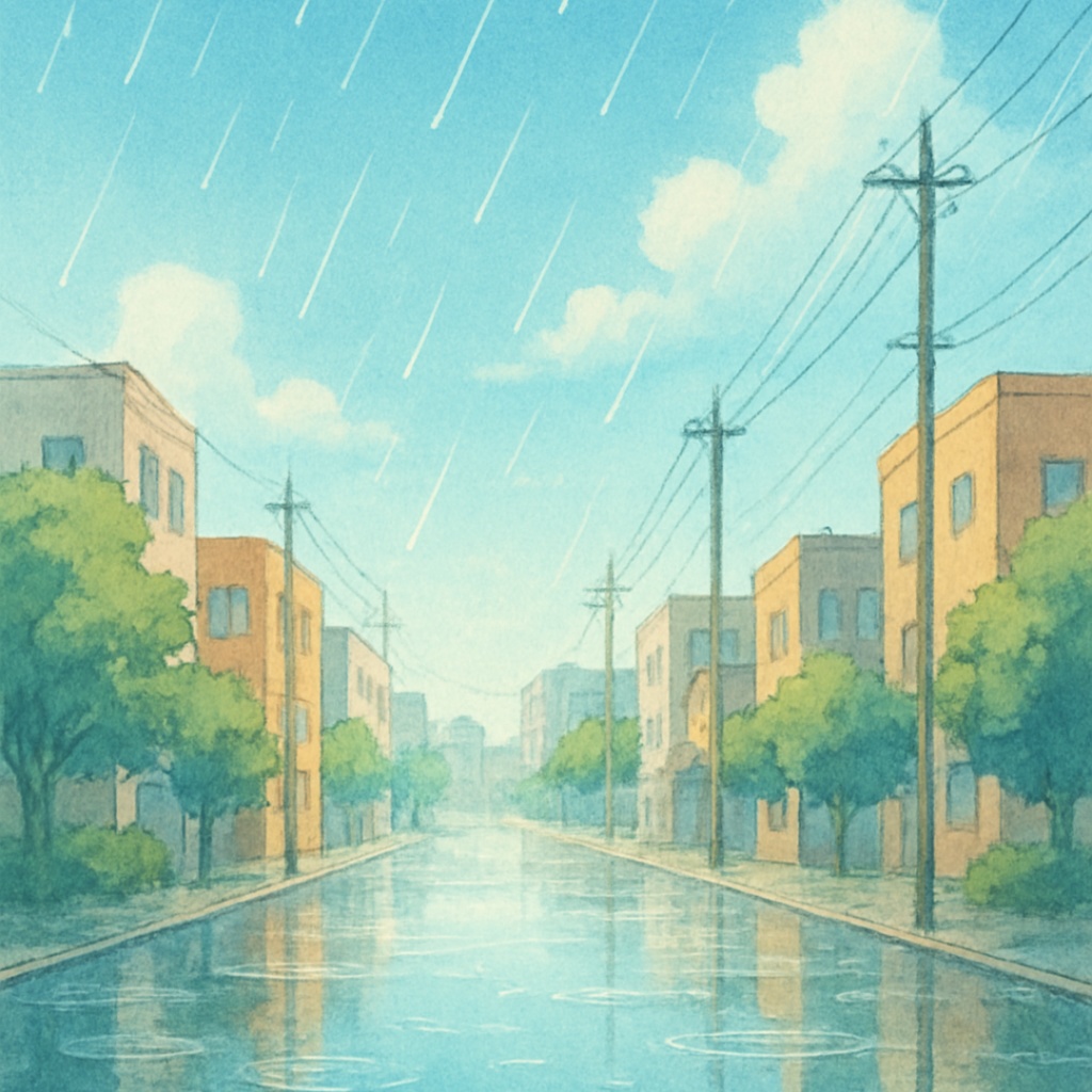 【著作権フリーBGM】Raindrops｜雨粒が弾ける、軽快で前向きなエレクトロニカ(ループ対応)