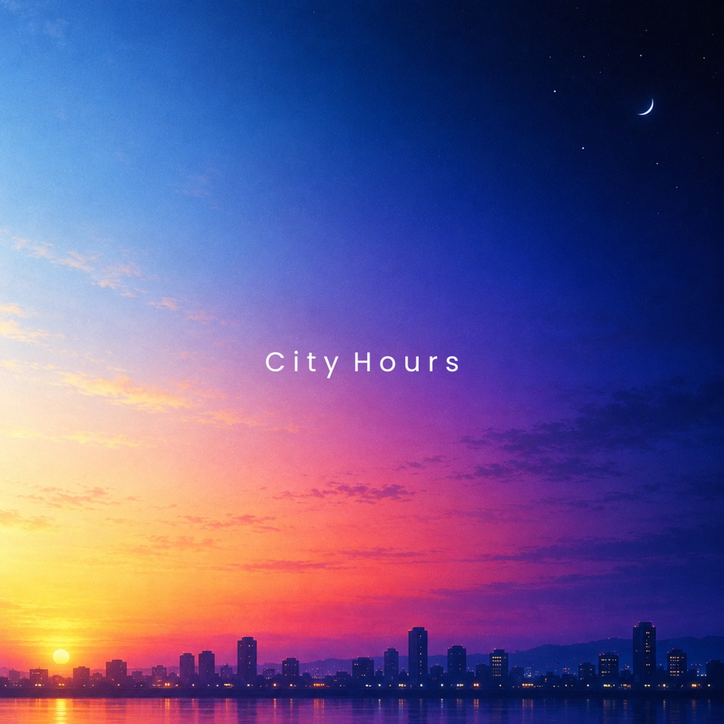 【著作権フリーBGM】City Hours｜都会の一日を描く、エレクトロニカ6曲入りアルバム(ループ対応)