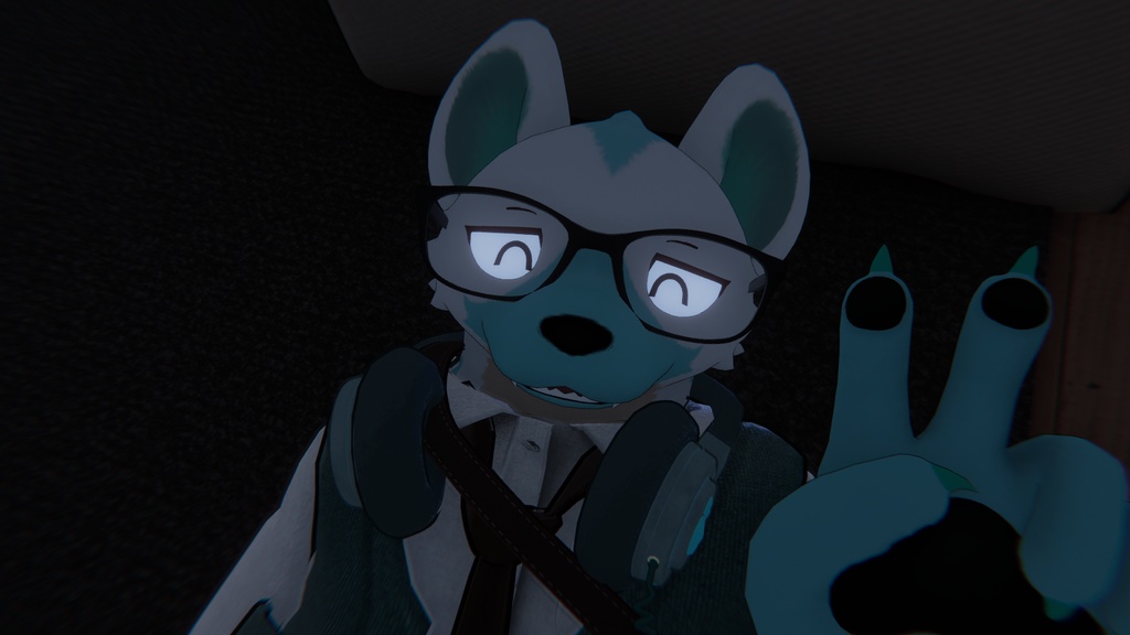 レレ君に黒目にっこりの表情を追加するやつ