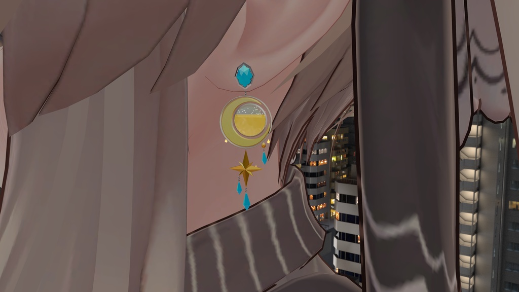 【VRCアバター向けアクセサリーセット】Noctilune (ノクティルーン)