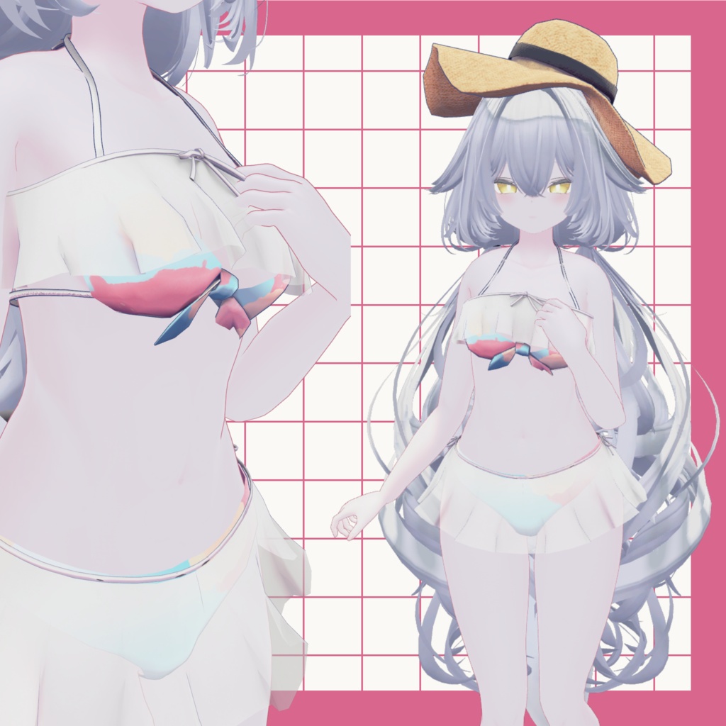 【ルルネ&うるふだ対応】サマービキニ