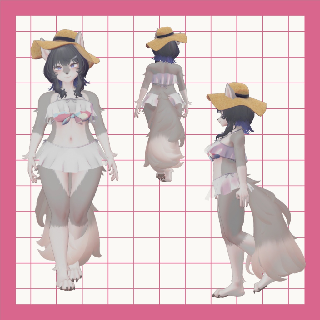 【ルルネ&うるふだ対応】サマービキニ