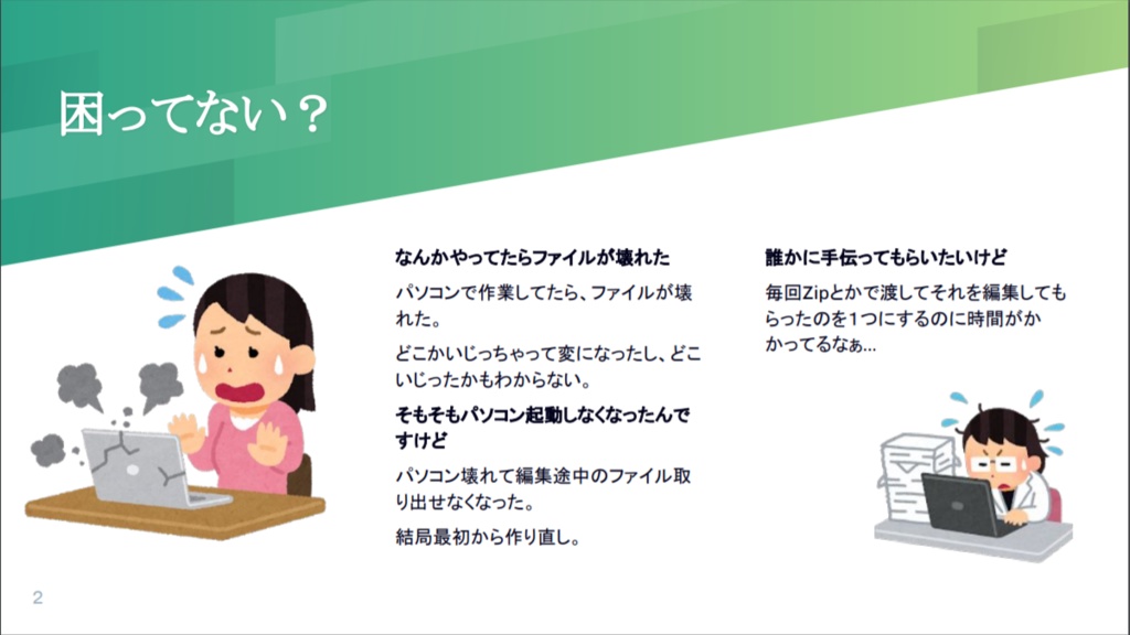 共同作業、バックアップ それなら「Git運用」