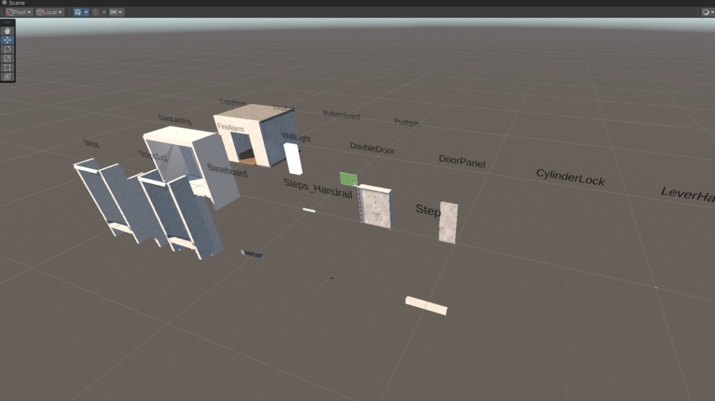ビルの階段のワールド