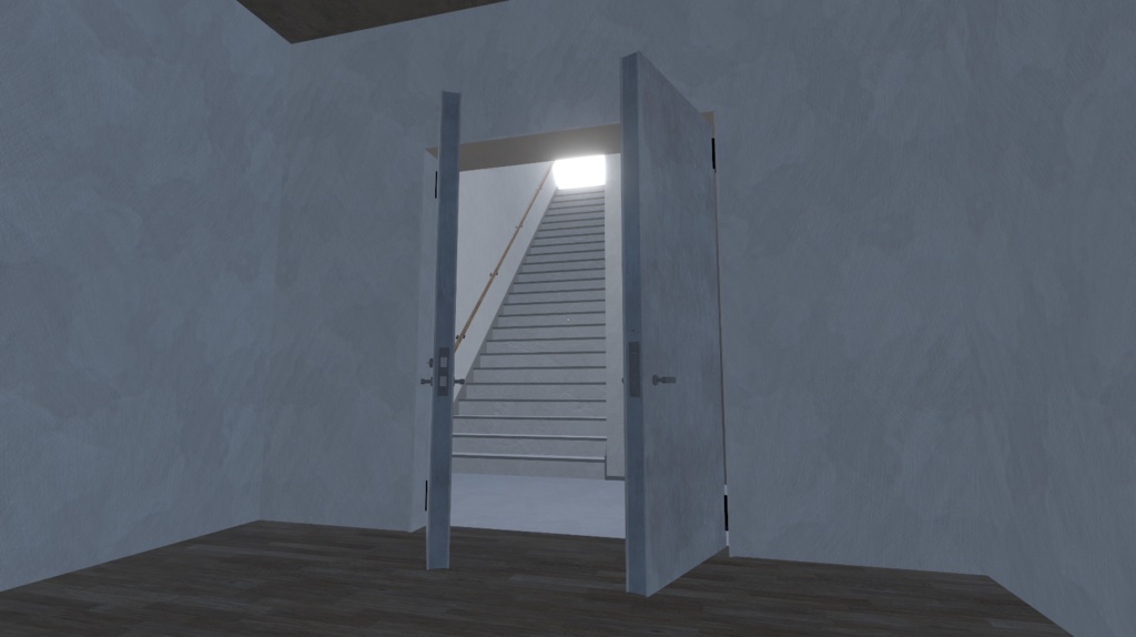 ビルの階段のワールド