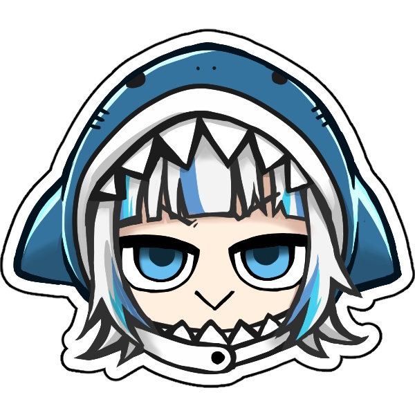 【非公式】がうる・ぐら　ステッカー