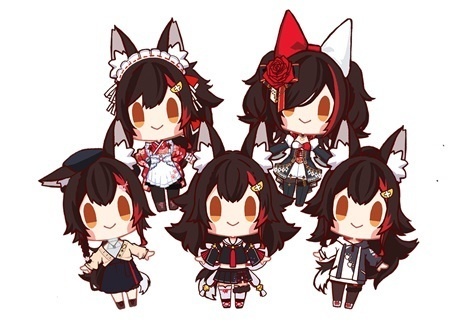 大神ミオ　フレークシールセット