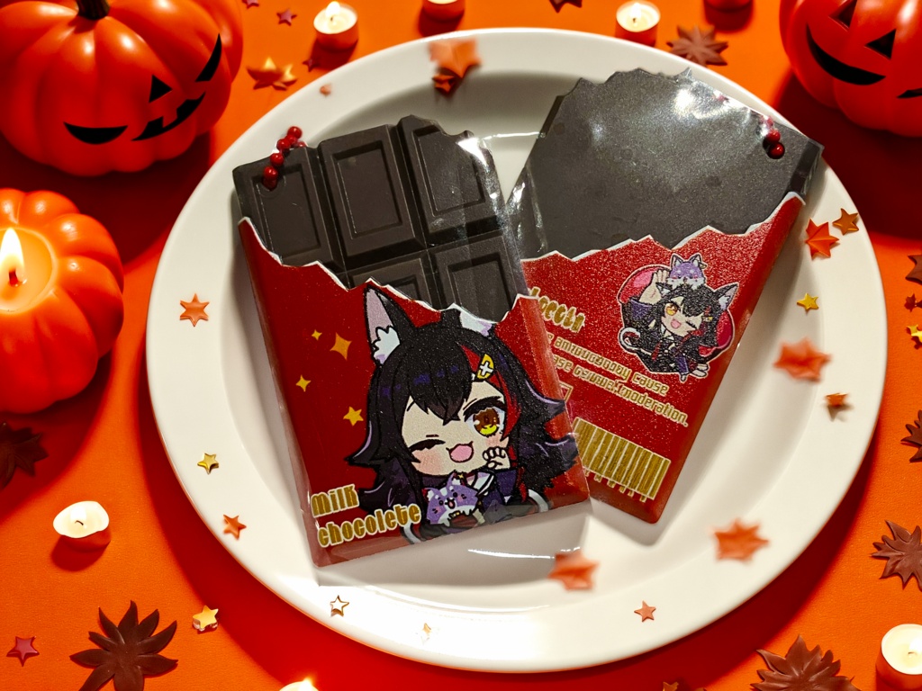 【非公式】チョコレートキーホルダー　大神ミオVer