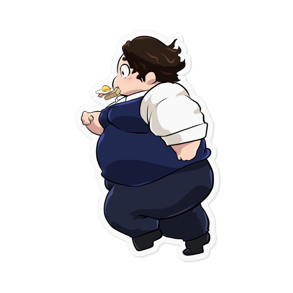 どたどたぜんざいシール