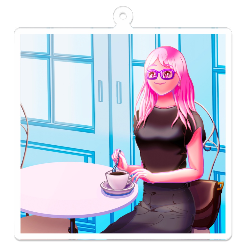 櫻木愛理 アクリルキーホルダー（70×70mm）