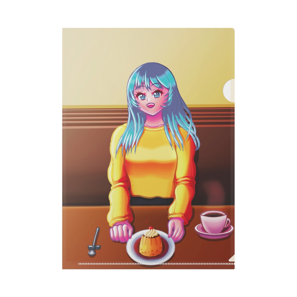 【蒼池璃沙】心満たすティータイム クリアファイル