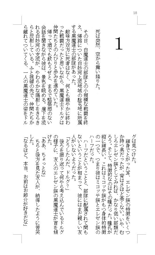 1.黒白の碑 (白魔道士×黒魔道士小説本)