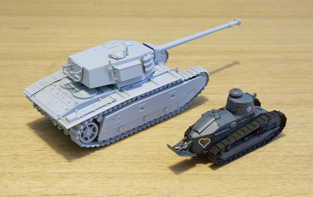 1/72 フランス重戦車 ARL44 3Dレジンキット