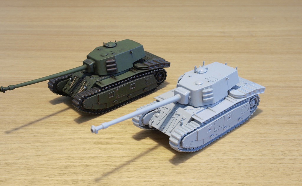 1/72 フランス重戦車 ARL44 3Dレジンキット
