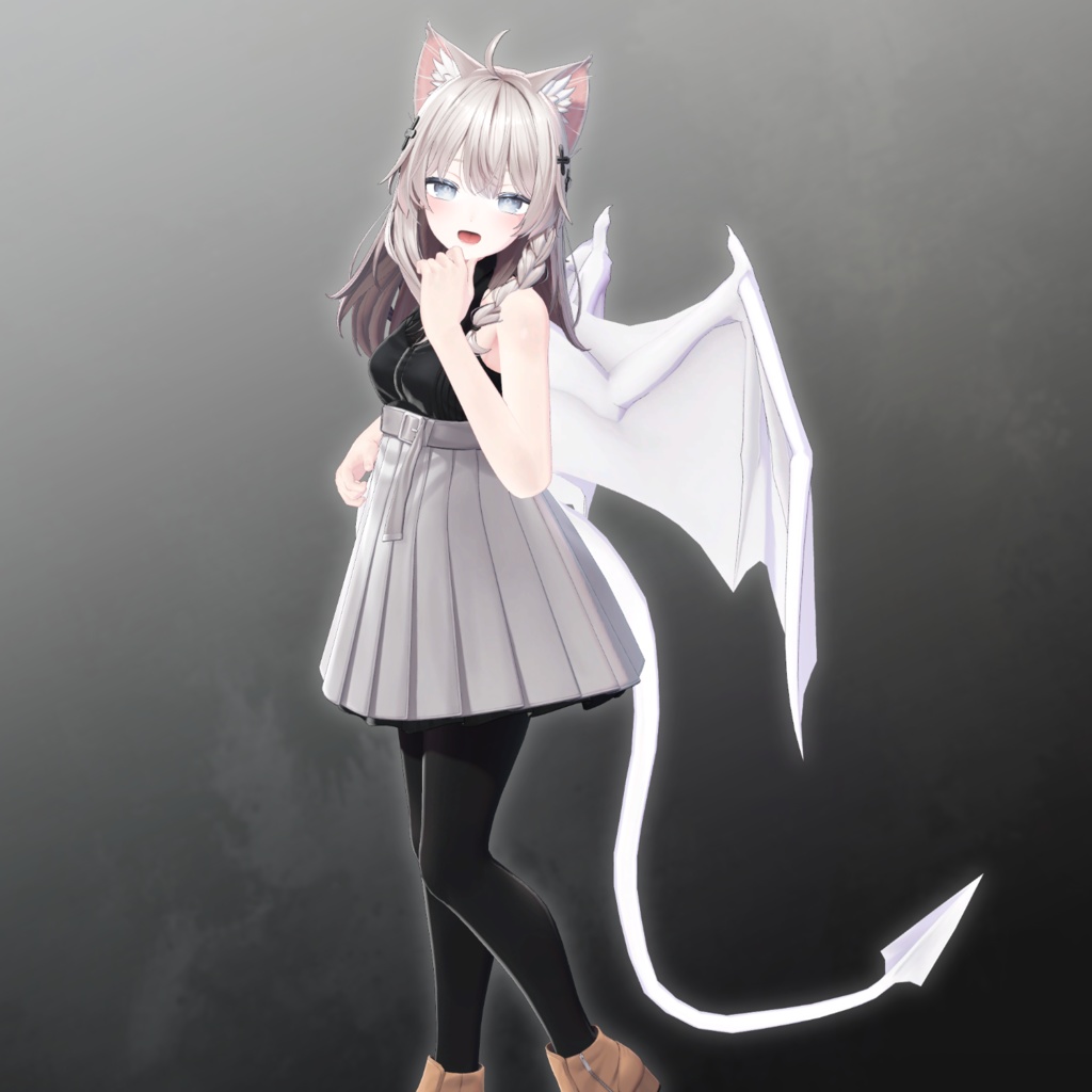 シンプル悪魔の羽&尻尾 #Crowatu_Shop