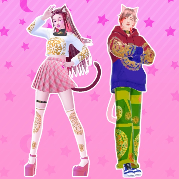 Casual Korean vroid clothes pack