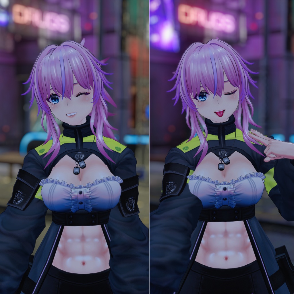 オリジナル3Dモデル 腹筋女子~ジークリッドさん~ blenderファイル付属