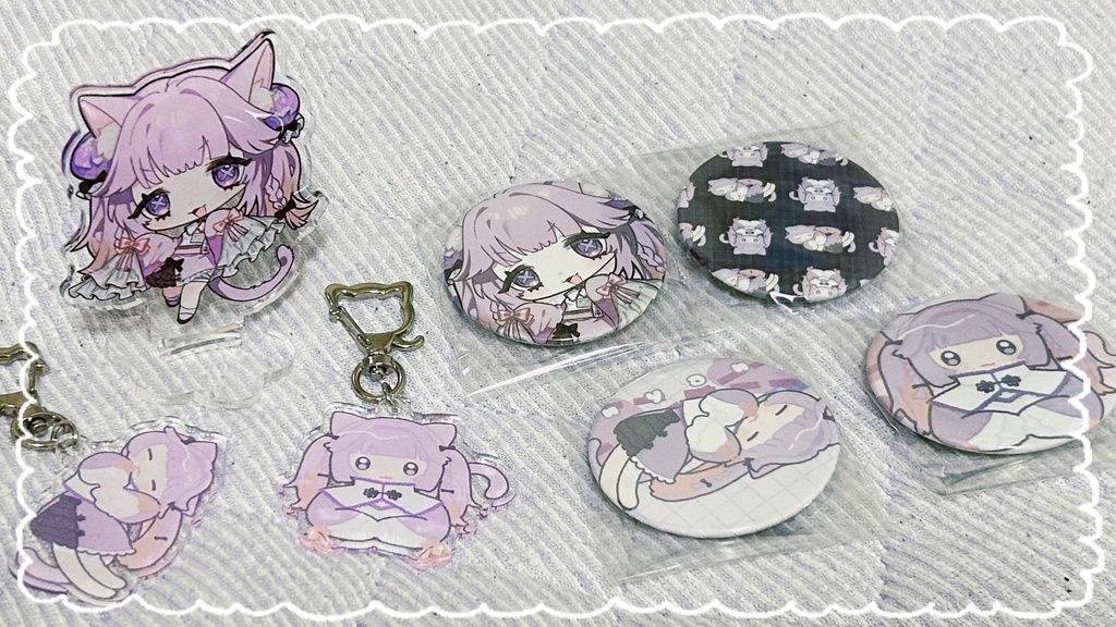 正面ねこちゃんアクキー