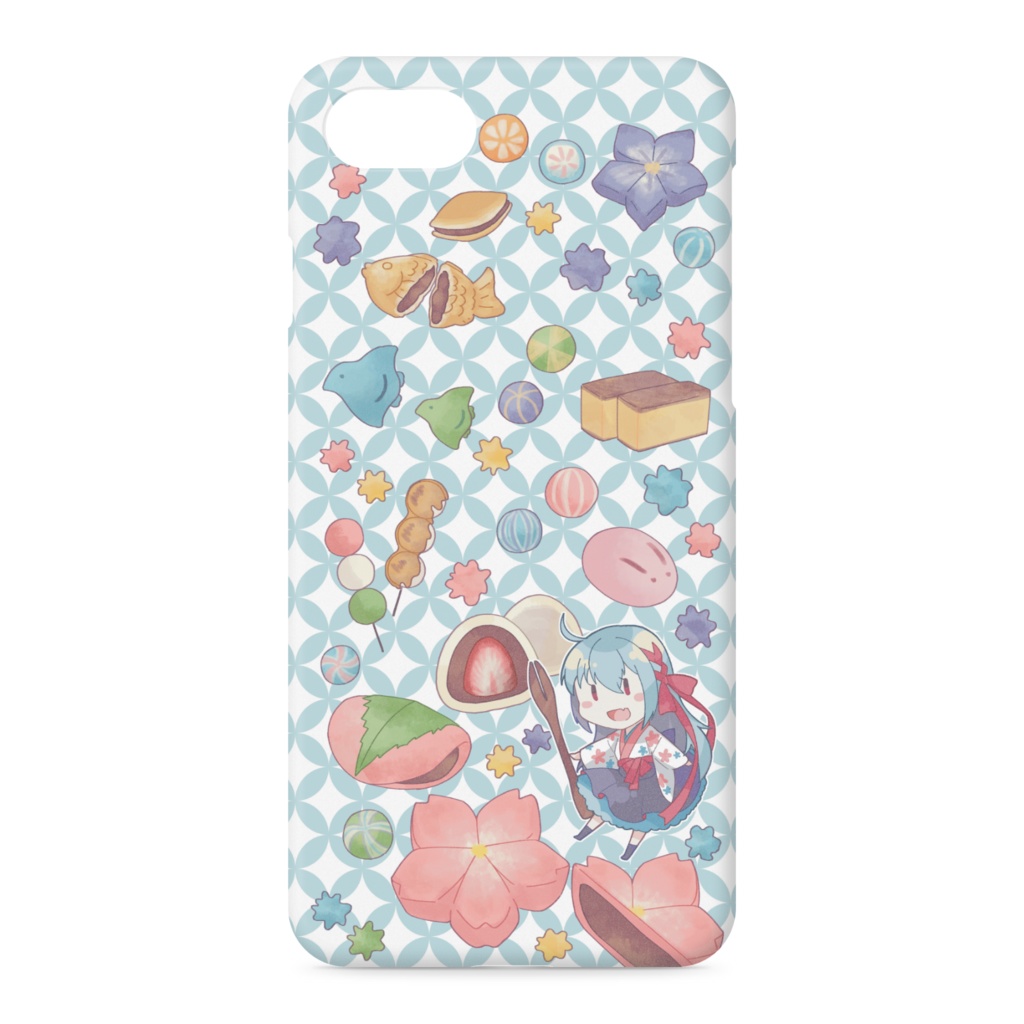 和菓子とうちの子ー水色