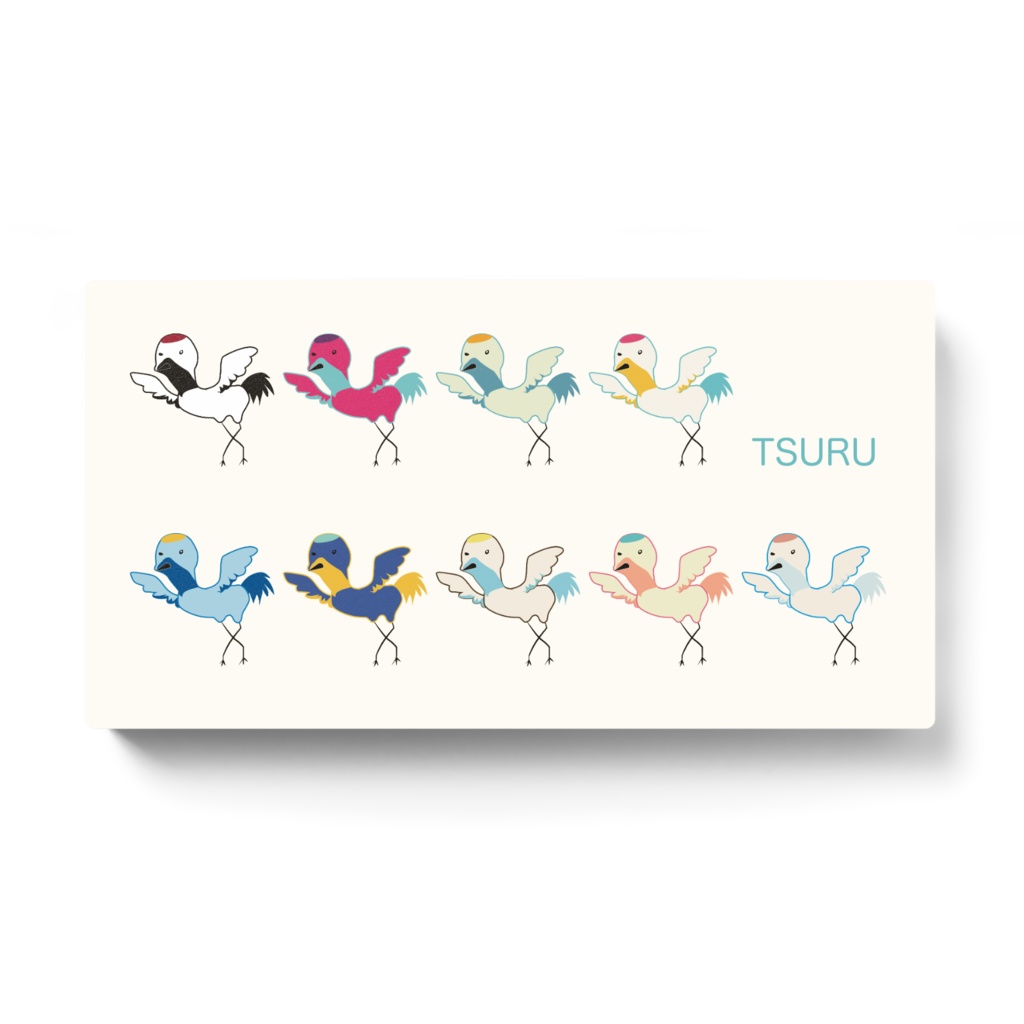 カラフル鶴