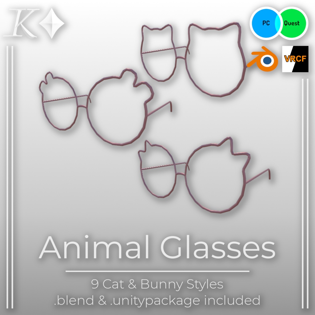 Cat & Bunny Glasses Prefab/Asset