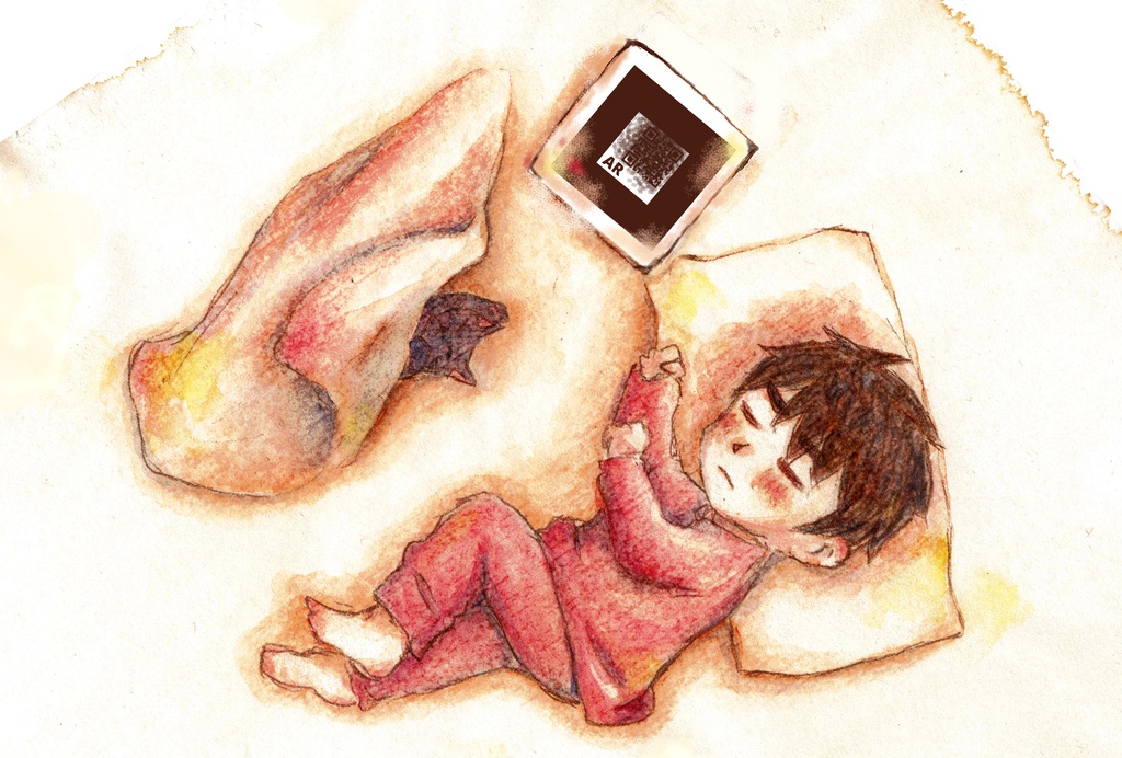 AR三好と佐久間さんのポストカード