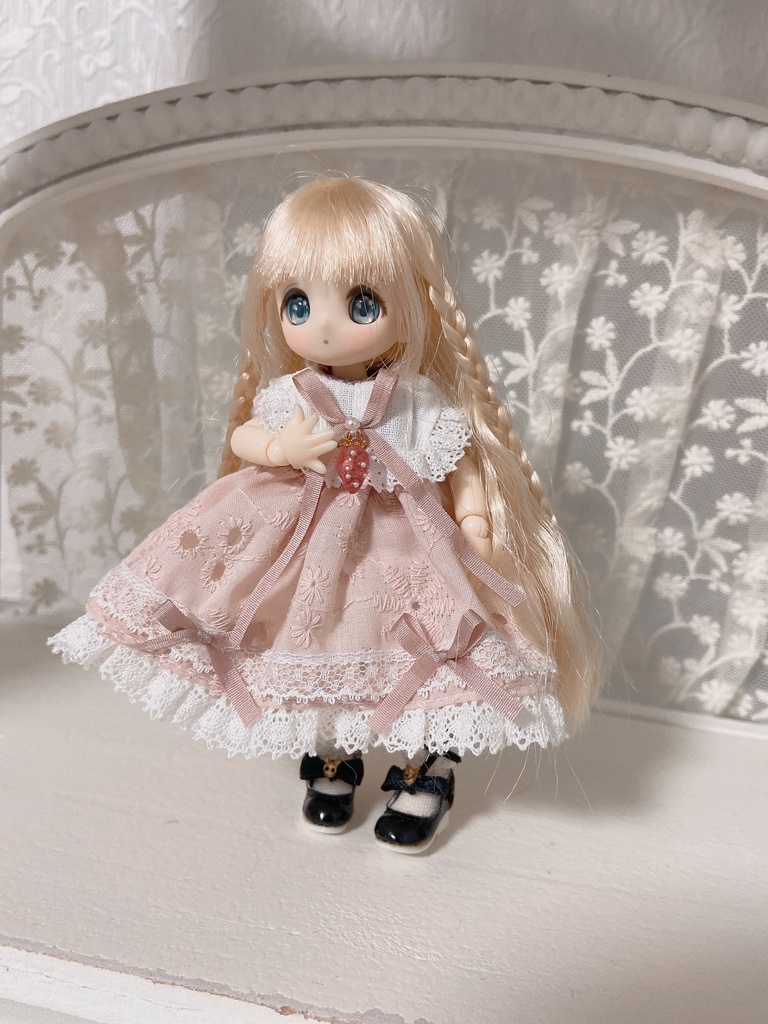 いちごリボンワンピース