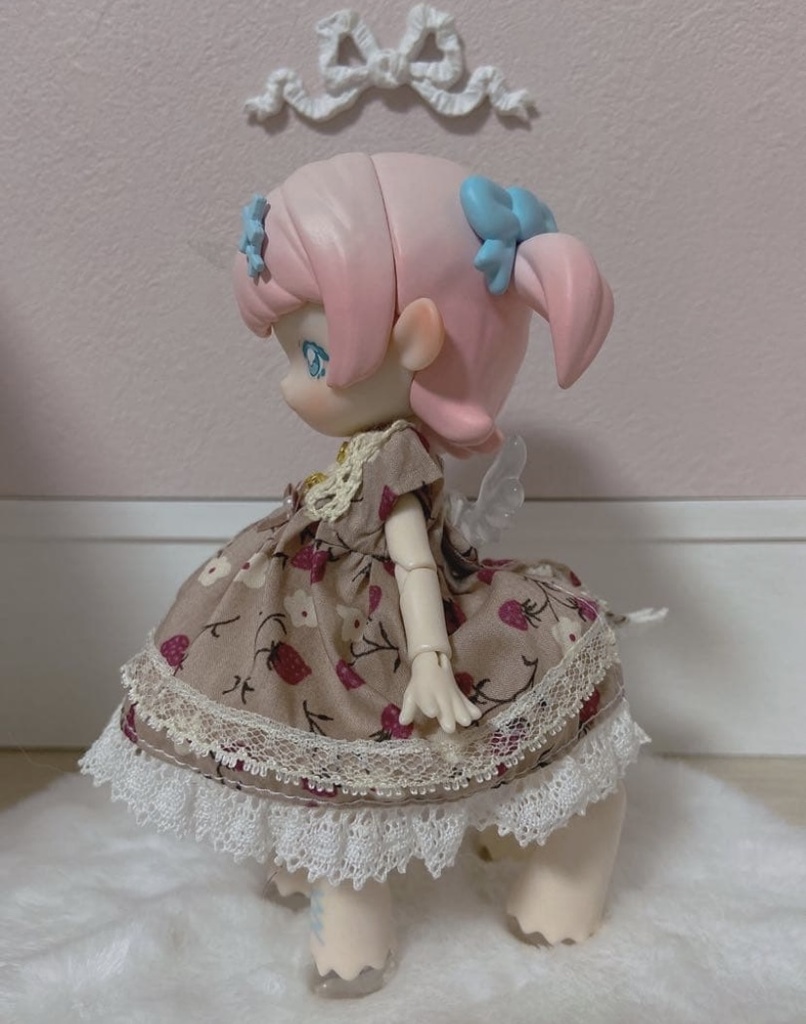 リバティいちごワンピース