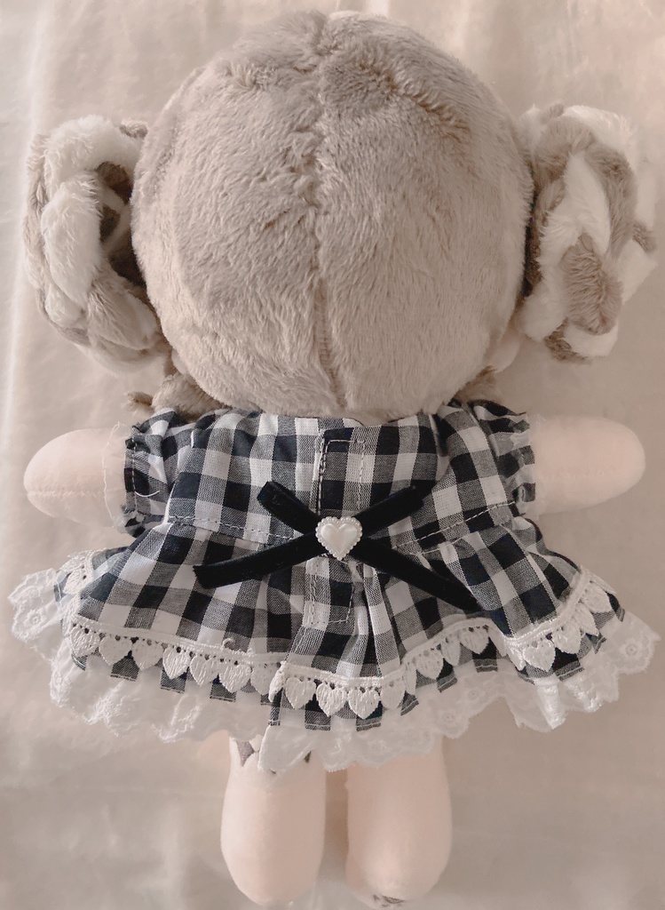 ギンガムチェックワンピース(ブラック)