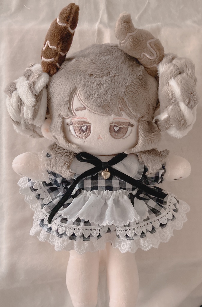 ギンガムチェックワンピース(ブラック)