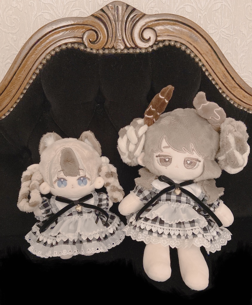 ギンガムチェックワンピース(ブラック)