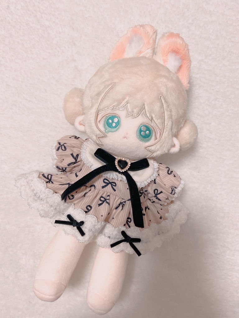 コーデュロイリボンワンピース(ピンク・20)