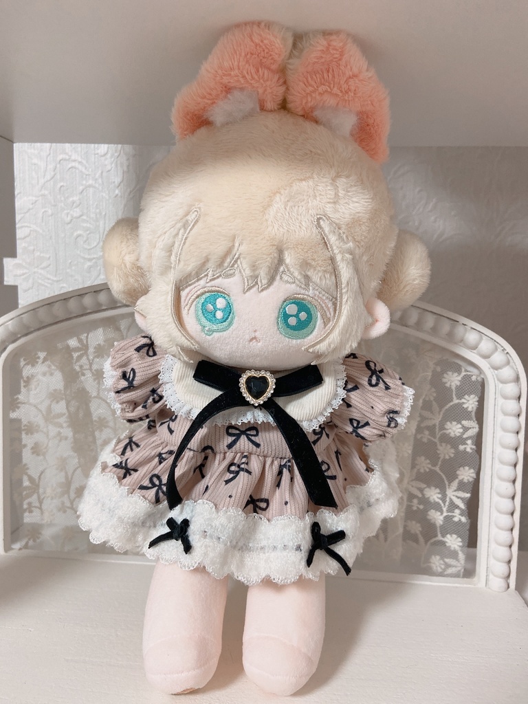 コーデュロイリボンワンピース(ピンク・20)