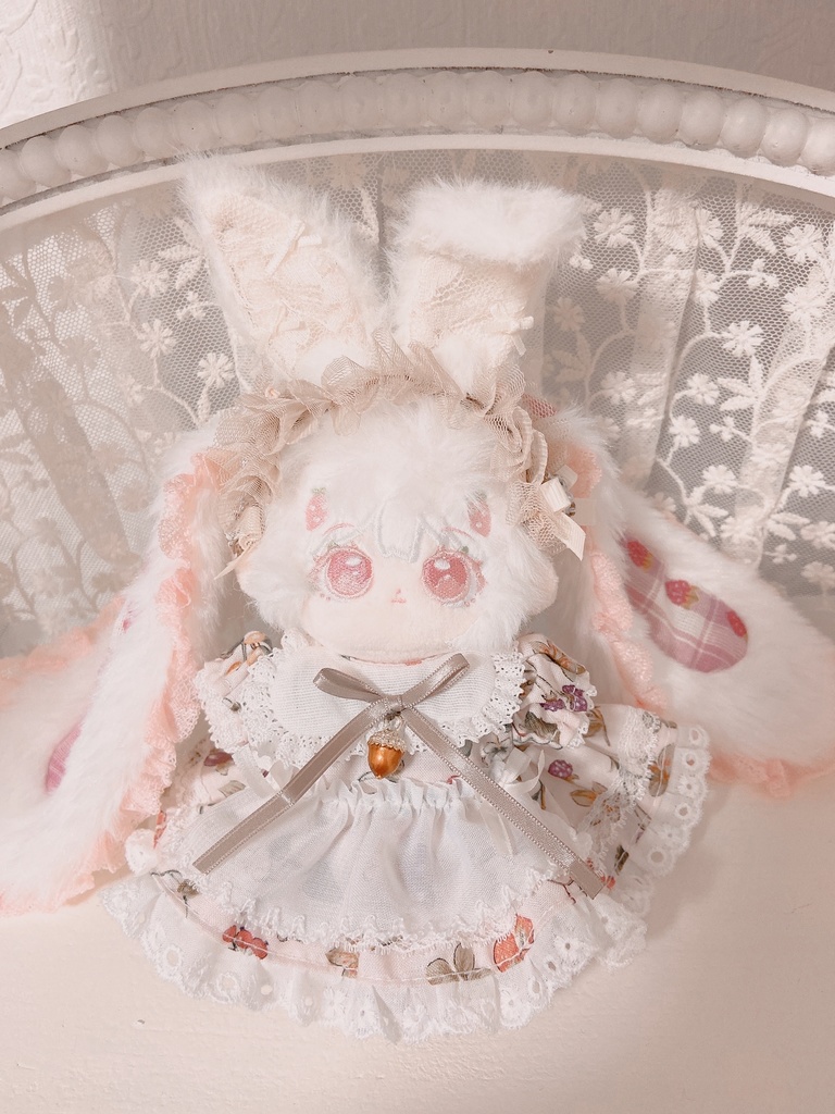 レースうさ耳カチューシャ(ブラウン)