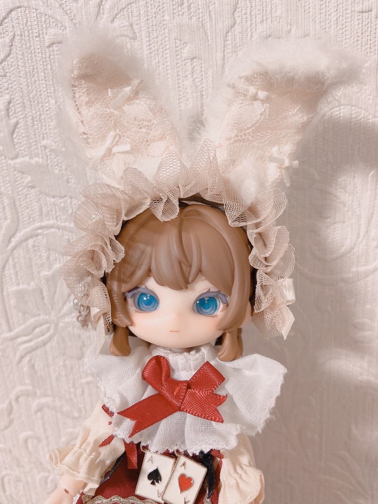 レースうさ耳カチューシャ(ブラウン)