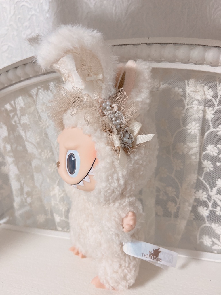 レースうさ耳カチューシャ(ブラウン)