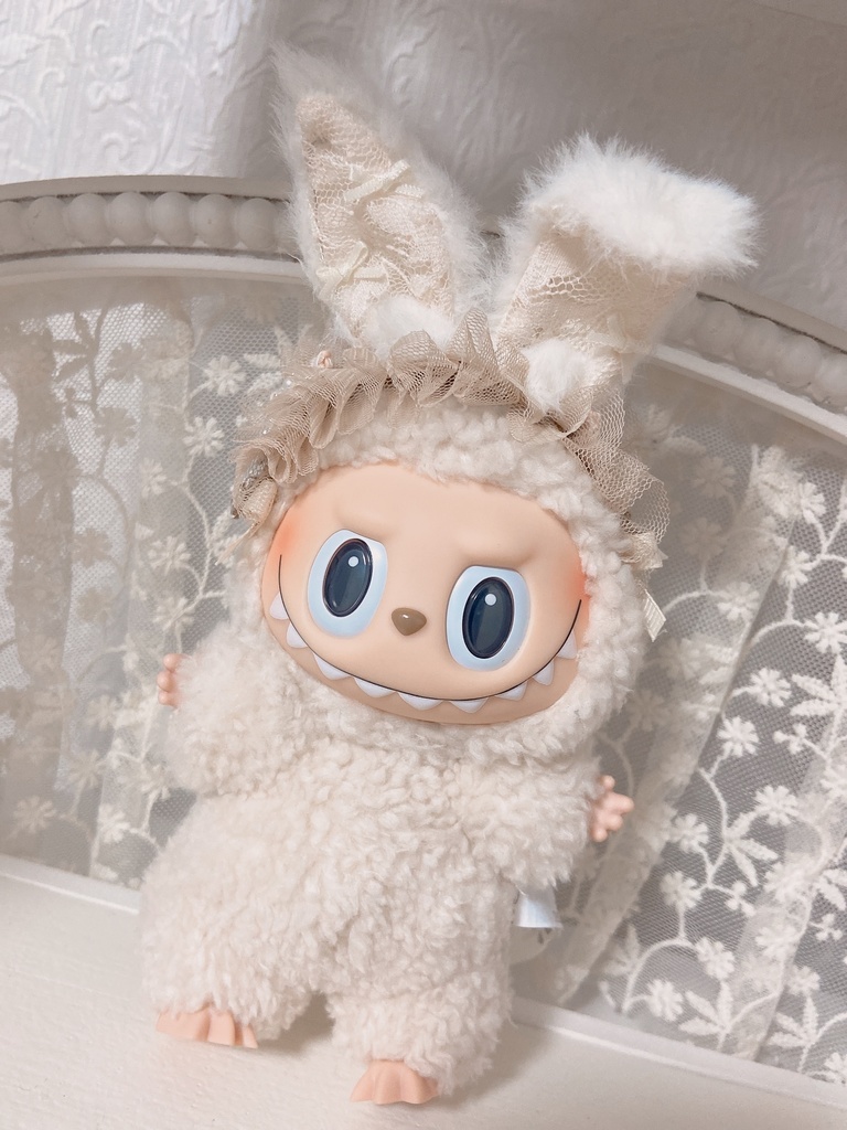 レースうさ耳カチューシャ(ブラウン)