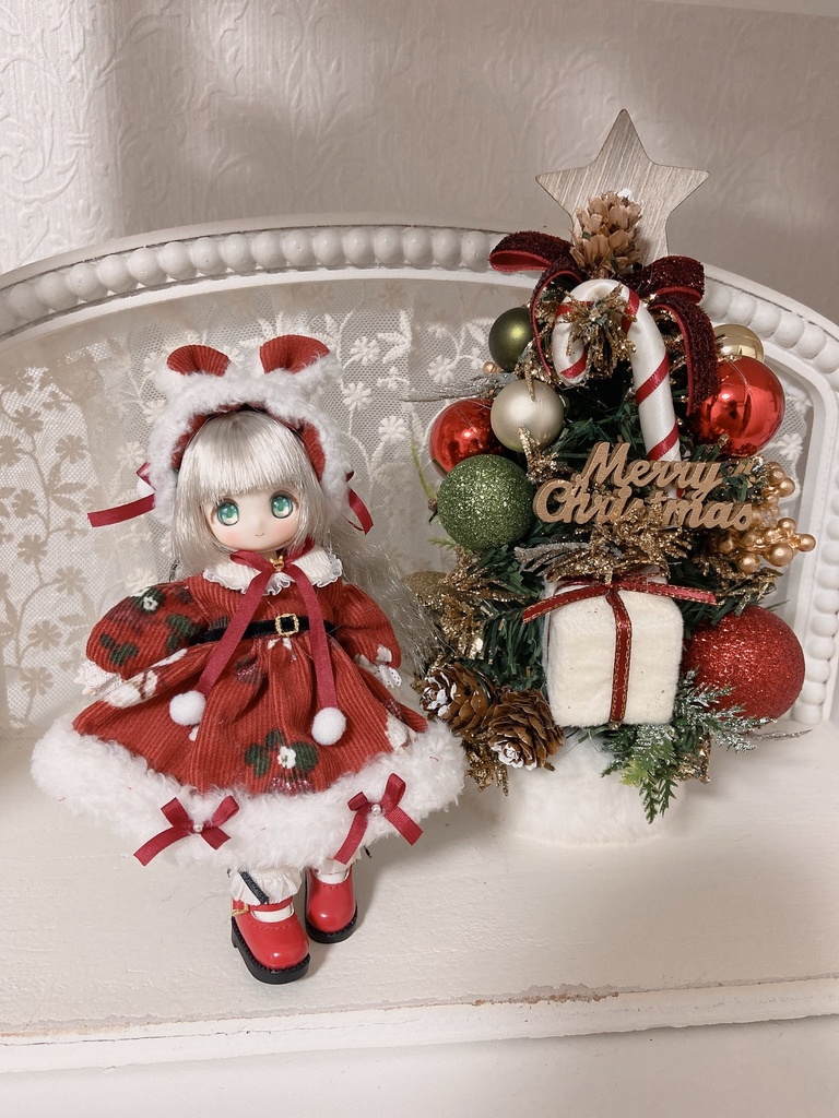 うさぎファーワンピース